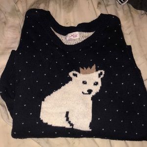 Sweater with bear on it
